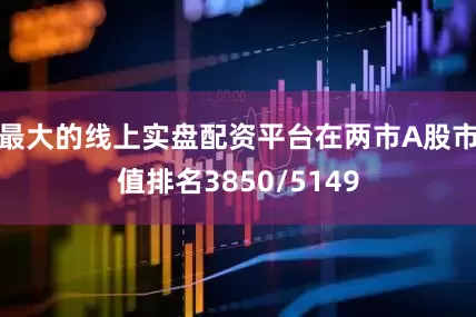 最大的线上实盘配资平台在两市A股市值排名3850/5149